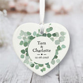 personalised-porcelain-heart-botanical-wedding-engagement-keepsake|LLUVPORWED4|Luck and Luck| 1